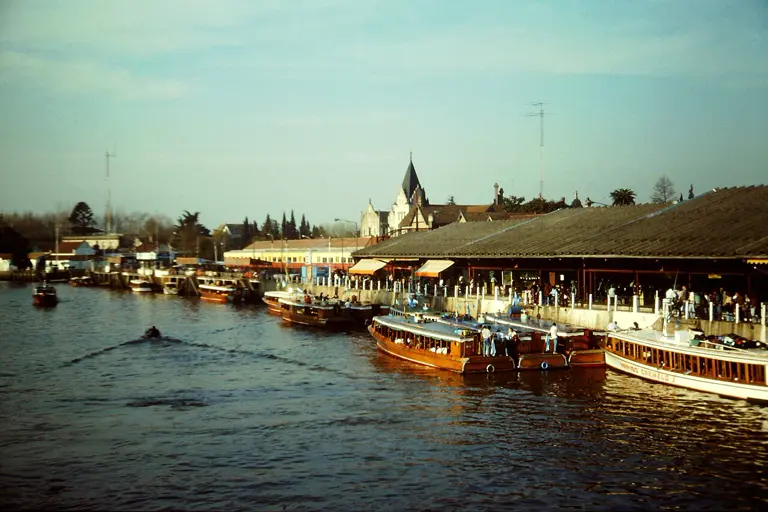 Where the crossing begins: the river terminal at Tigre, just north of Buenos Aires, boarding point for the delta boat to Carmelo.