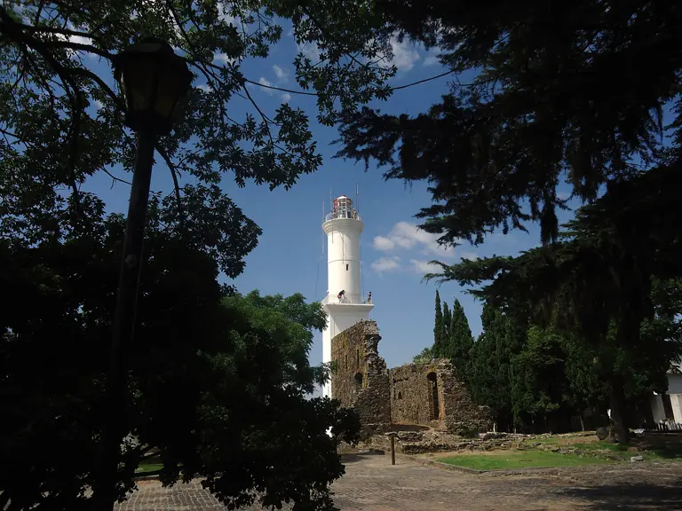 The 1857 lighthouse, built on the ruins of the San Francisco Xavier convent.