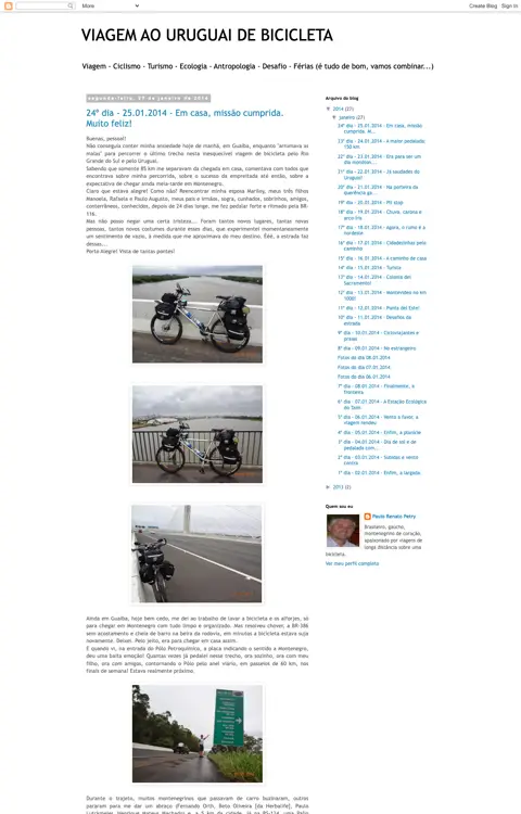 Captura de viagemaouruguaidebicicleta.blogspot.com